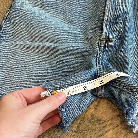 Agolde Denim Cut Off Shorts Nico Size 25 - Picture 10 of 12